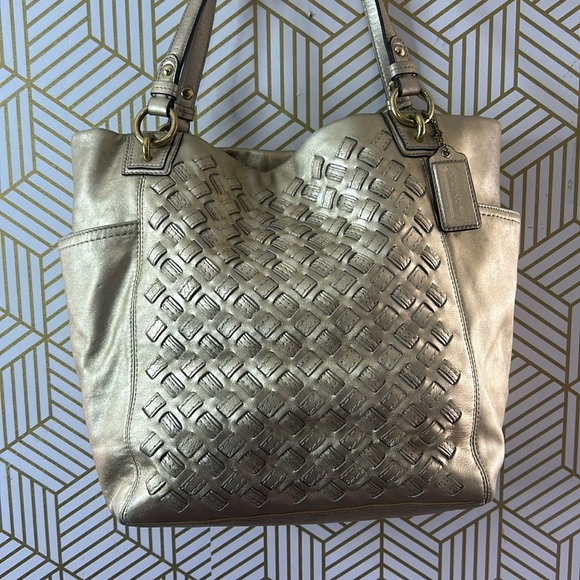 Coach Handbags - GOLD COACH Handag